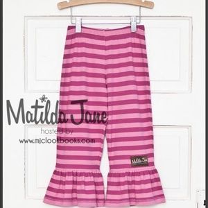 Matilda Jane Mauve Stripe Big Ruffles
